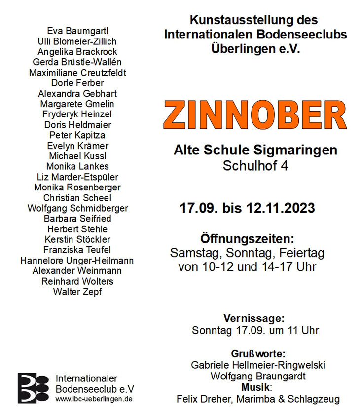 Ausstellung Zinnober Künstler